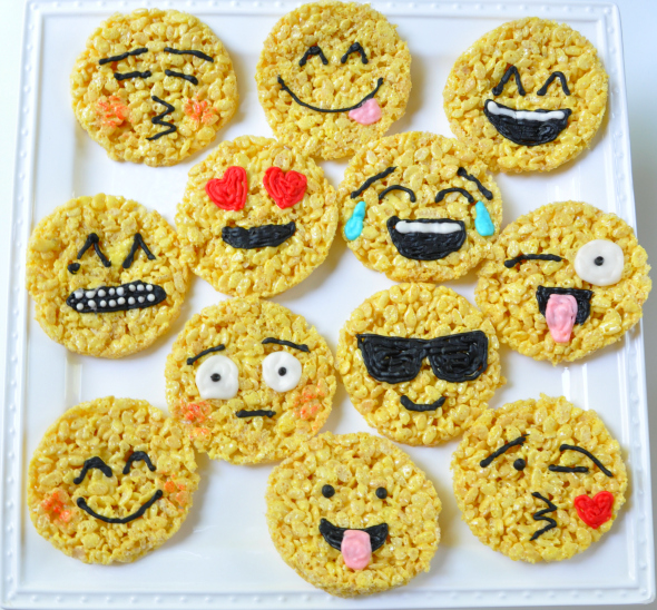 Sue at Home Emoji Rice Krispie Treats main