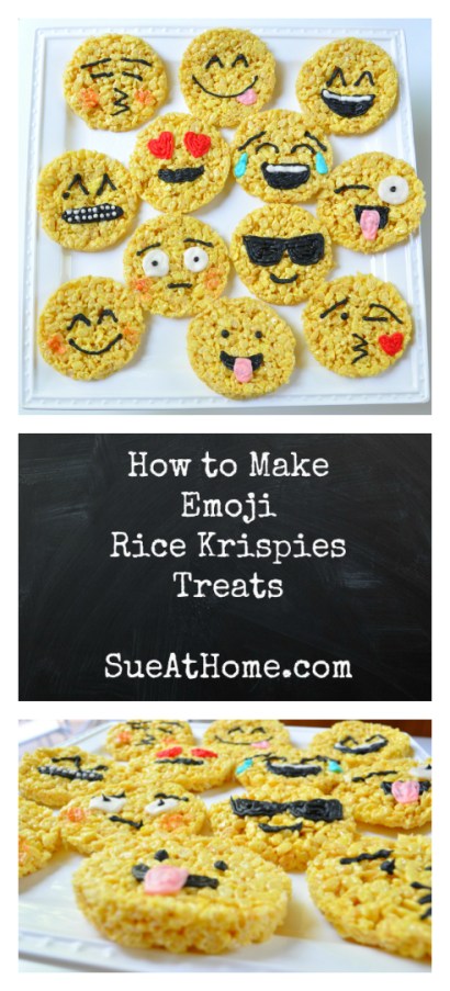 Sue at Home Emoji Rice Krispies Treats Pin