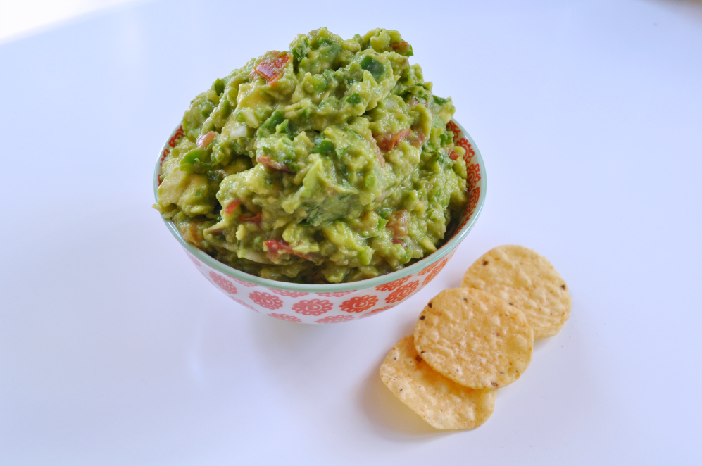 Sue at Home Guacamole bowl with chips