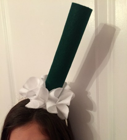 Sue at Home Starbucks Latte Costume straw