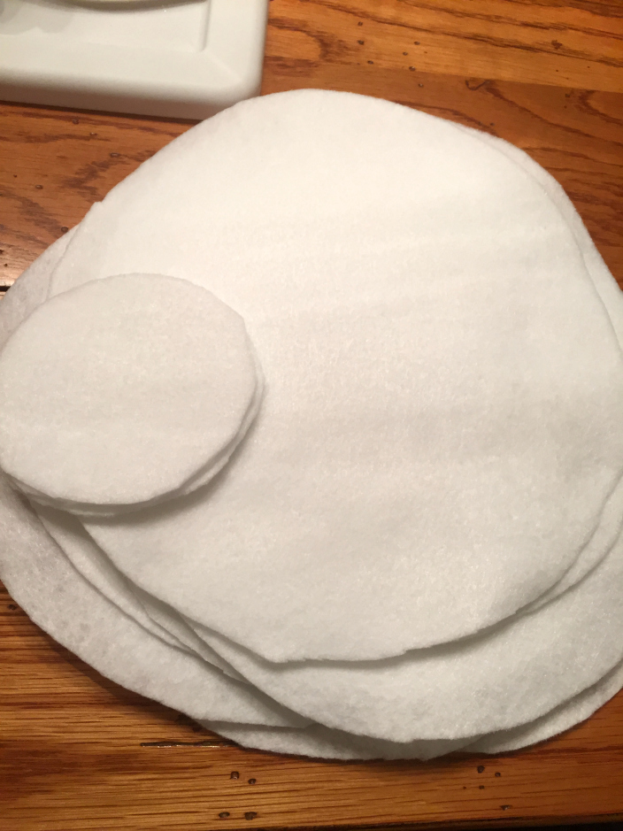 Sue at Home Starbucks Latte Costume white felt